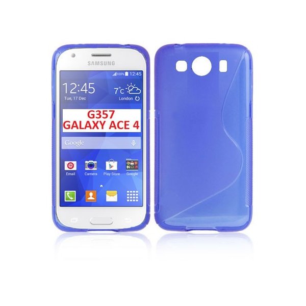 CUSTODIA GEL TPU SILICONE DOUBLE per SAMSUNG G357 GALAXY ACE 4 COLORE BLU CUSTODIA GEL TPU SILICONE DOUBLE per SAMSUNG G357 GALAXY ACE 4 COLORE BLU