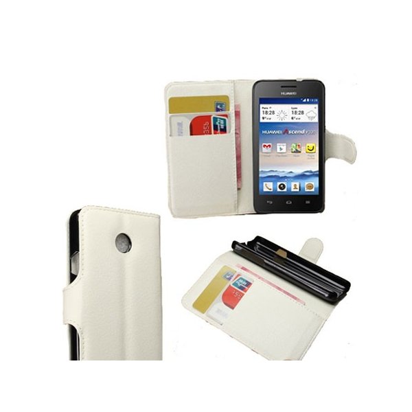 CUSTODIA FLIP ORIZZONTALE PELLE per HUAWEI ASCEND Y330 CON STAND E TASCHE PORTA CARTE COLORE BIANCO CUSTODIA FLIP ORIZZONTALE PELLE per HUAWEI ASCEND Y330 CON STAND E TASCHE PORTA CARTE COLORE BIANCO