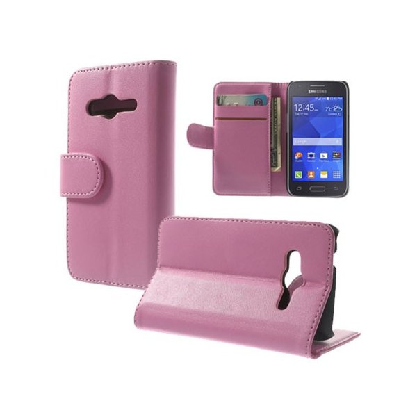 CUSTODIA FLIP ORIZZONTALE PELLE per SAMSUNG G313H GALAXY TREND 2, G318 TREND 2 LITE CON STAND E TASCHE PORTA CARTE COLORE ROSA CUSTODIA FLIP ORIZZONTALE PELLE per SAMSUNG G313H GALAXY TREND 2, G318 TREND 2 LITE CON STAND E TASCHE PORTA CARTE COLORE ROSA
