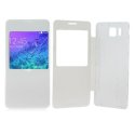 CUSTODIA FLIP ORIZZONTALE PELLE ULTRA SLIM per SAMSUNG G850 GALAXY ALPHA CON FINESTRA IDENTIFICATIVO CHIAMANTE COLORE BIANCO CUSTODIA FLIP ORIZZONTALE PELLE ULTRA SLIM per SAMSUNG G850 GALAXY ALPHA CON FINESTRA IDENTIFICATIVO CHIAMANTE COLORE BIANCO