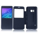 CUSTODIA FLIP ORIZZONTALE PELLE ULTRA SLIM per SAMSUNG G850 GALAXY ALPHA CON FINESTRA IDENTIFICATIVO CHIAMANTE COLORE BLU CUSTODIA FLIP ORIZZONTALE PELLE ULTRA SLIM per SAMSUNG G850 GALAXY ALPHA CON FINESTRA IDENTIFICATIVO CHIAMANTE COLORE BLU