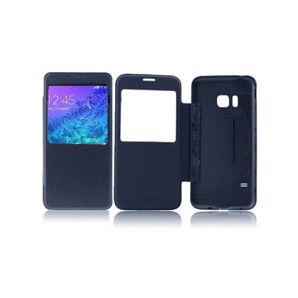 CUSTODIA FLIP ORIZZONTALE PELLE ULTRA SLIM per SAMSUNG G850 GALAXY ALPHA CON FINESTRA IDENTIFICATIVO CHIAMANTE COLORE BLU CUSTODIA FLIP ORIZZONTALE PELLE ULTRA SLIM per SAMSUNG G850 GALAXY ALPHA CON FINESTRA IDENTIFICATIVO CHIAMANTE COLORE BLU