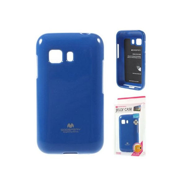 CUSTODIA GEL TPU SILICONE per SAMSUNG G130 GALAXY YOUNG 2 COLORE BLU LUCIDO CON GLITTER ALTA QUALITA' MERCURY BLISTER CUSTODIA GEL TPU SILICONE per SAMSUNG G130 GALAXY YOUNG 2 COLORE BLU LUCIDO CON GLITTER ALTA QUALITA' MERCURY BLISTER