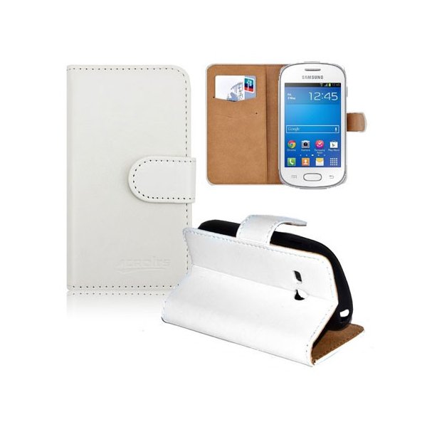 CUSTODIA FLIP ORIZZONTALE SIMILPELLE per SAMSUNG S6790 GALAXY FAME LITE, S6792 CON INTERNO IN TPU E STAND BIANCO CUSTODIA FLIP ORIZZONTALE SIMILPELLE per SAMSUNG S6790 GALAXY FAME LITE, S6792 CON INTERNO IN TPU E STAND BIANCO