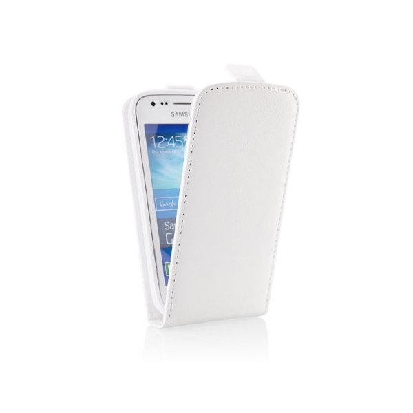 CUSTODIA FLIP VERTICALE SLIM PELLE per SAMSUNG S7270 GALAXY ACE 3, S7272, S7275 CON INTERNO IN TPU SILICONE COLORE BIANCO CUSTODIA FLIP VERTICALE SLIM PELLE per SAMSUNG S7270 GALAXY ACE 3, S7272, S7275 CON INTERNO IN TPU SILICONE COLORE BIANCO