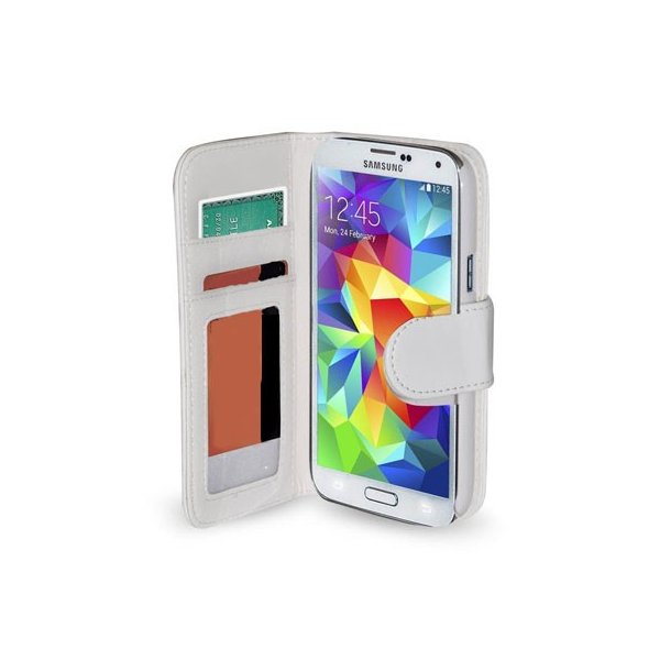 CUSTODIA FLIP ORIZZONTALE PELLE per SAMSUNG G800 GALAXY S5 MINI CON TASCHE PORTA CARTE COLORE BIANCO CUSTODIA FLIP ORIZZONTALE PELLE per SAMSUNG G800 GALAXY S5 MINI CON TASCHE PORTA CARTE COLORE BIANCO
