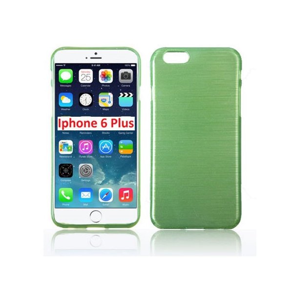 CUSTODIA TPU SILICONE per APPLE IPHONE 6 PLUS, 5.5" POLLICI COLORE VERDE EFFETTO METALLICO CUSTODIA TPU SILICONE per APPLE IPHONE 6 PLUS, 5.5" POLLICI COLORE VERDE EFFETTO METALLICO