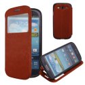 CUSTODIA FLIP ORIZZONTALE PELLE per SAMSUNG I9300 GALAXY S3 CON STAND, FINESTRA ID ED INTERNO IN TPU COLORE MARRONE CUSTODIA FLIP ORIZZONTALE PELLE per SAMSUNG I9300 GALAXY S3 CON STAND, FINESTRA ID ED INTERNO IN TPU COLORE MARRONE