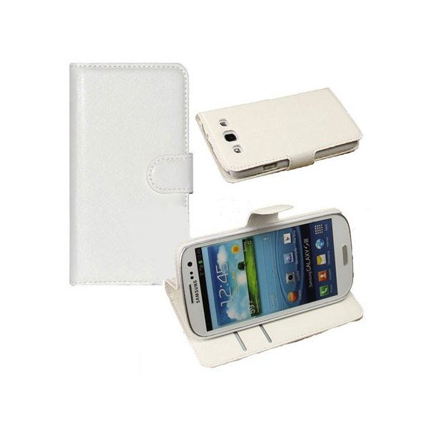 CUSTODIA FLIP ORIZZONTALE PELLE per SAMSUNG I9300 GALAXY S3, I9300i GALAXY S3 NEO CON STAND E TASCHE PORTA CARTE COLORE BIANCO CUSTODIA FLIP ORIZZONTALE PELLE per SAMSUNG I9300 GALAXY S3, I9300i GALAXY S3 NEO CON STAND E TASCHE PORTA CARTE COLORE BIANCO
