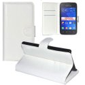 CUSTODIA FLIP ORIZZONTALE PELLE per SAMSUNG G130 GALAXY YOUNG 2 CON STAND, TASCHE PORTA CARTE E CHIUSURA MAGNETICA BIANCO CUSTODIA FLIP ORIZZONTALE PELLE per SAMSUNG G130 GALAXY YOUNG 2 CON STAND, TASCHE PORTA CARTE E CHIUSURA MAGNETICA BIANCO
