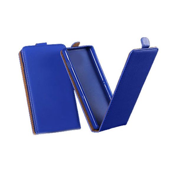 CUSTODIA FLIP VERTICALE SLIM PELLE per SAMSUNG SM-A500 GALAXY A5 (NO VERSIONE 2016) CON INTERNO IN TPU SILICONE COLORE BLU CUSTODIA FLIP VERTICALE SLIM PELLE per SAMSUNG SM-A500 GALAXY A5 (NO VERSIONE 2016) CON INTERNO IN TPU SILICONE COLORE BLU
