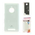CUSTODIA GEL TPU SILICONE per NOKIA LUMIA 830 COLORE BIANCO LUCIDO CON GLITTER ALTA QUALITA' MERCURY BLISTER CUSTODIA GEL TPU SILICONE per NOKIA LUMIA 830 COLORE BIANCO LUCIDO CON GLITTER ALTA QUALITA' MERCURY BLISTER