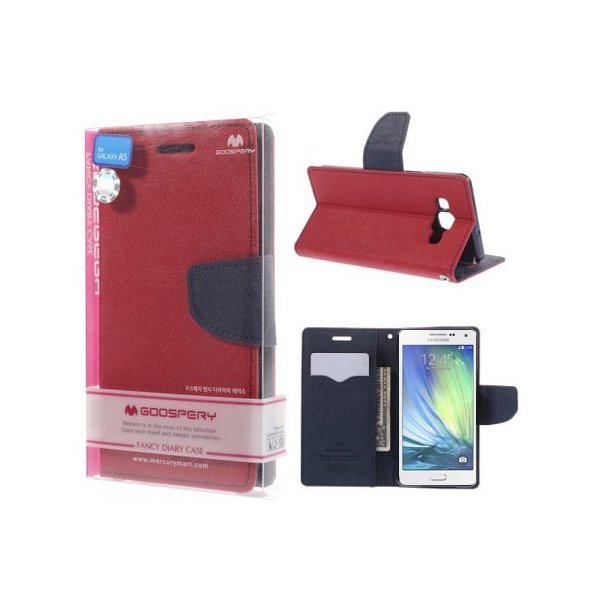 CUSTODIA FLIP ORIZZONTALE per SAMSUNG SM-A500 GALAXY A5 (NO VERSIONE 2016) INTERNO IN TPU E STAND COLORE ROSSO FANCY MERCURY CUSTODIA FLIP ORIZZONTALE per SAMSUNG SM-A500 GALAXY A5 (NO VERSIONE 2016) INTERNO IN TPU E STAND COLORE ROSSO FANCY MERCURY