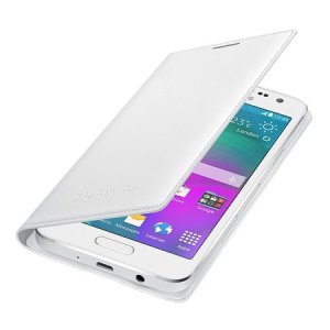 CUSTODIA FLIP COVER ORIGINALE SAMSUNG COLORE BIANCO per SM-A300 GALAXY A3 (NO VERSIONE 2016) EF-FA300BWEGWW BLISTER
