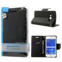 CUSTODIA FLIP ORIZZONTALE per SAMSUNG G313H GALAXY TREND 2, G318 TREND 2 LITE CON INTERNO IN TPU NERO FANCY BLISTER MERCURY CUSTODIA FLIP ORIZZONTALE per SAMSUNG G313H GALAXY TREND 2, G318 TREND 2 LITE CON INTERNO IN TPU NERO FANCY BLISTER MERCURY