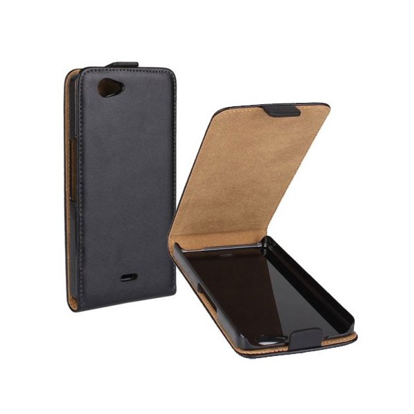 CUSTODIA FLIP VERTICALE SLIM PELLE per WIKO HIGHWAY SIGNS COLORE NERO CUSTODIA FLIP VERTICALE SLIM PELLE per WIKO HIGHWAY SIGNS COLORE NERO