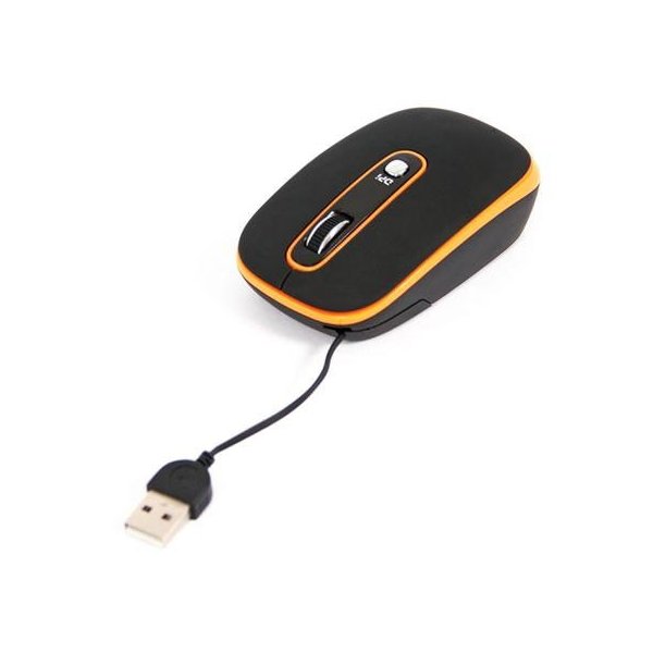 MOUSE OTTICO USB CON RISOLUZIONE COMMUTABILE TRA 800 E 1200 DPI E CAVO USB RETRATTILE OM0262O ARANCIONE E NERO OMEGA MOUSE OTTICO USB CON RISOLUZIONE COMMUTABILE TRA 800 E 1200 DPI E CAVO USB RETRATTILE OM0262O ARANCIONE E NERO OMEGA