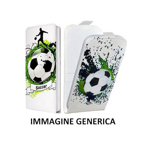 CUSTODIA FLIP VERTICALE SLIM PELLE per SAMSUNG I9300 GALAXY S3, S3 NEO CON INTERNO IN TPU COLORE BIANCO CON FANTASIA SOCCER CUSTODIA FLIP VERTICALE SLIM PELLE per SAMSUNG I9300 GALAXY S3, S3 NEO CON INTERNO IN TPU COLORE BIANCO CON FANTASIA SOCCER