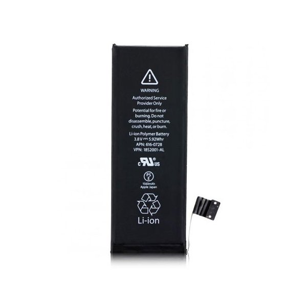BATTERIA OEM per APPLE IPHONE 5s - APN: 616-0728 - 1560 mAh LI-ION BULK (NO LOGO APPLE) BATTERIA OEM per APPLE IPHONE 5s - APN: 616-0728 - 1560 mAh LI-ION BULK (NO LOGO APPLE)