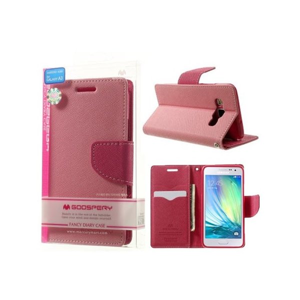 CUSTODIA FLIP ORIZZONTALE per SAMSUNG SM-A300 GALAXY A3 (NO VERSIONE 2016) CON INTERNO IN TPU E STAND ROSA FANCY MERCURY CUSTODIA FLIP ORIZZONTALE per SAMSUNG SM-A300 GALAXY A3 (NO VERSIONE 2016) CON INTERNO IN TPU E STAND ROSA FANCY MERCURY
