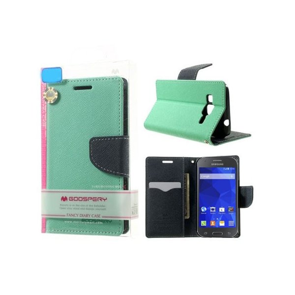 CUSTODIA FLIP ORIZZONTALE per SAMSUNG G357 GALAXY ACE 4 CON STAND ED INTERNO IN TPU COLORE VERDE ACQUA FANCY DIARY BLISTER CUSTODIA FLIP ORIZZONTALE per SAMSUNG G357 GALAXY ACE 4 CON STAND ED INTERNO IN TPU COLORE VERDE ACQUA FANCY DIARY BLISTER