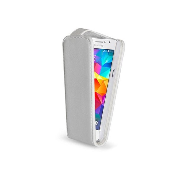 CUSTODIA FLIP VERTICALE SIMILPELLE per SAMSUNG G530H GALAXY GRAND PRIME COLORE BIANCO CUSTODIA FLIP VERTICALE SIMILPELLE per SAMSUNG G530H GALAXY GRAND PRIME COLORE BIANCO