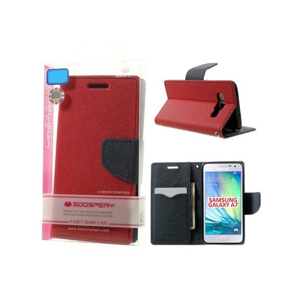 CUSTODIA FLIP ORIZZONTALE per SAMSUNG SM-A700 GALAXY A7 (NO VERSIONE 2016) CON INTERNO IN TPU E STAND ROSSO FANCY MERCURY CUSTODIA FLIP ORIZZONTALE per SAMSUNG SM-A700 GALAXY A7 (NO VERSIONE 2016) CON INTERNO IN TPU E STAND ROSSO FANCY MERCURY