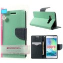 CUSTODIA FLIP ORIZZONTALE per SAMSUNG SM-A700 GALAXY A7 (NO VERSIONE 2016) CON INTERNO IN TPU E STAND VERDE ACQUA MERCURY CUSTODIA FLIP ORIZZONTALE per SAMSUNG SM-A700 GALAXY A7 (NO VERSIONE 2016) CON INTERNO IN TPU E STAND VERDE ACQUA MERCURY