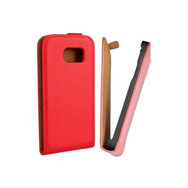 CUSTODIA FLIP VERTICALE SLIM SIMILPELLE per SAMSUNG SM-G920 GALAXY S6 COLORE ROSSO CUSTODIA FLIP VERTICALE SLIM SIMILPELLE per SAMSUNG SM-G920 GALAXY S6 COLORE ROSSO