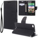 CUSTODIA FLIP ORIZZONTALE per HTC DESIRE 320 CON INTERNO IN TPU, STAND, PORTA CARTE E LACCIO DA POLSO COLORE NERO CUSTODIA FLIP ORIZZONTALE per HTC DESIRE 320 CON INTERNO IN TPU, STAND, PORTA CARTE E LACCIO DA POLSO COLORE NERO