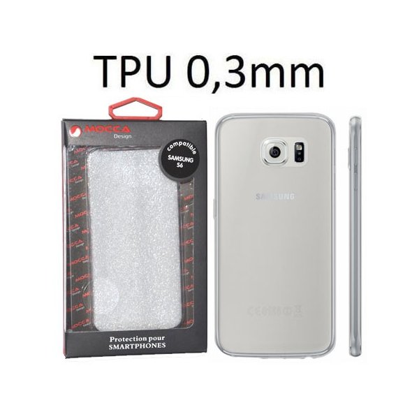 CUSTODIA GEL TPU SILICONE ULTRA SLIM 0,3mm per SAMSUNG SM-G920 GALAXY S6 COLORE BIANCO TRASPARENTE ALTA QUALITA' MOCCA CUSTODIA GEL TPU SILICONE ULTRA SLIM 0,3mm per SAMSUNG SM-G920 GALAXY S6 COLORE BIANCO TRASPARENTE ALTA QUALITA' MOCCA