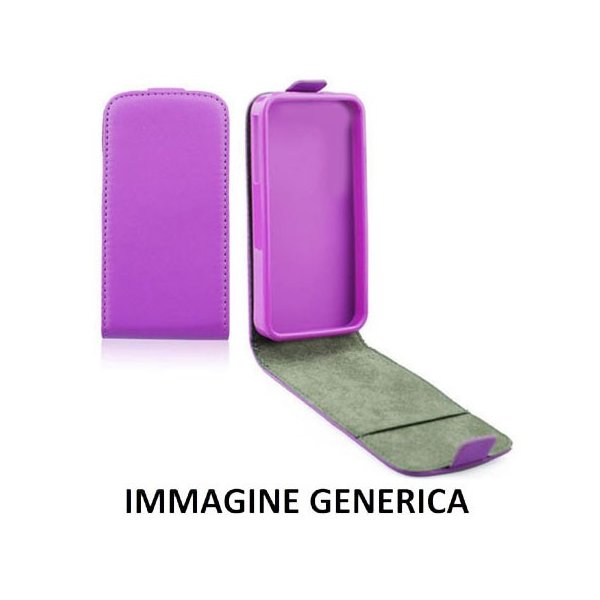 CUSTODIA FLIP VERTICALE SLIM SIMILPELLE per SAMSUNG SM-G920 GALAXY S6 CON INTERNO IN TPU SILICONE COLORE VIOLA CUSTODIA FLIP VERTICALE SLIM SIMILPELLE per SAMSUNG SM-G920 GALAXY S6 CON INTERNO IN TPU SILICONE COLORE VIOLA