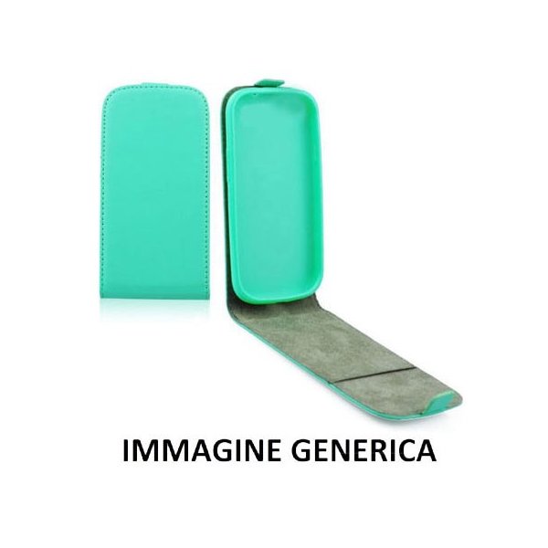 CUSTODIA FLIP VERTICALE SLIM SIMILPELLE per SAMSUNG SM-G920 GALAXY S6 CON INTERNO IN TPU SILICONE COLORE VERDE ACQUA CUSTODIA FLIP VERTICALE SLIM SIMILPELLE per SAMSUNG SM-G920 GALAXY S6 CON INTERNO IN TPU SILICONE COLORE VERDE ACQUA