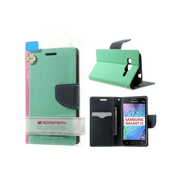 CUSTODIA FLIP ORIZZONTALE per SAMSUNG SM-J100H GALAXY J1 CON STAND E INTERNO IN TPU VERDE ACQUA FANCY DIARY MERCURY CUSTODIA FLIP ORIZZONTALE per SAMSUNG SM-J100H GALAXY J1 CON STAND E INTERNO IN TPU VERDE ACQUA FANCY DIARY MERCURY