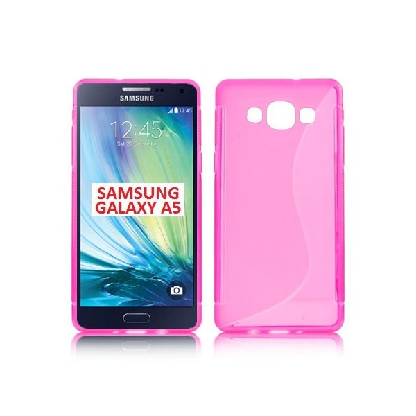 CUSTODIA GEL TPU SILICONE DOUBLE per SAMSUNG SM-A500 GALAXY A5 (NO VERSIONE 2016) COLORE ROSA CUSTODIA GEL TPU SILICONE DOUBLE per SAMSUNG SM-A500 GALAXY A5 (NO VERSIONE 2016) COLORE ROSA