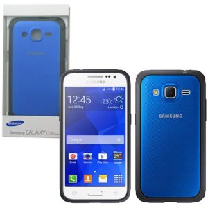 CUSTODIA IN POLICARBONATO ORIGINALE SAMSUNG per GALAXY CORE PRIME G360 COLORE BLU EF-PG360BLEGWW BLISTER