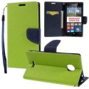 CUSTODIA FLIP ORIZZONTALE per MICROSOFT LUMIA 532 CON INTERNO IN TPU, STAND, PORTA CARTE E LACCIO DA POLSO COLORE VERDE CUSTODIA FLIP ORIZZONTALE per MICROSOFT LUMIA 532 CON INTERNO IN TPU, STAND, PORTA CARTE E LACCIO DA POLSO COLORE VERDE