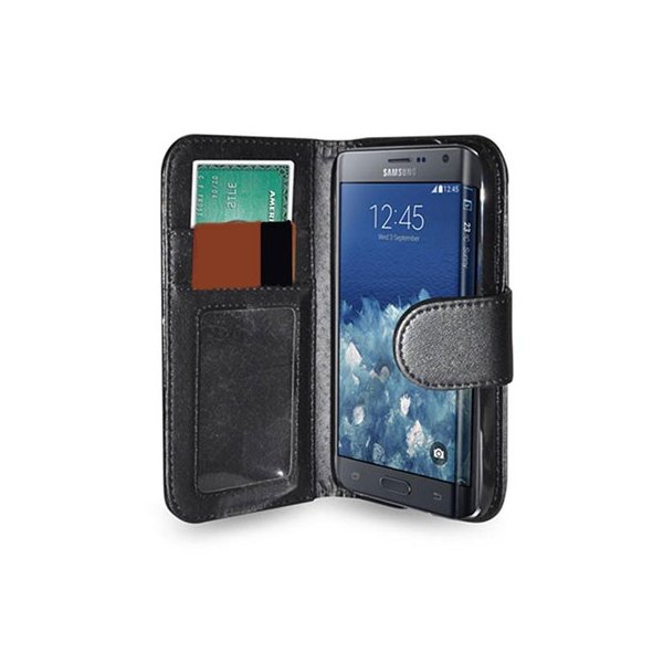 CUSTODIA FLIP ORIZZONTALE SIMILPELLE per SAMSUNG N915 GALAXY NOTE EDGE CON PORTA CARTE E CHIUSURA MAGNETICA COLORE NERO CUSTODIA FLIP ORIZZONTALE SIMILPELLE per SAMSUNG N915 GALAXY NOTE EDGE CON PORTA CARTE E CHIUSURA MAGNETICA COLORE NERO