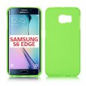 CUSTODIA GEL TPU SILICONE per SAMSUNG SM-G925 GALAXY S6 EDGE COLORE VERDE - TRASPARENTE CUSTODIA GEL TPU SILICONE per SAMSUNG SM-G925 GALAXY S6 EDGE COLORE VERDE - TRASPARENTE