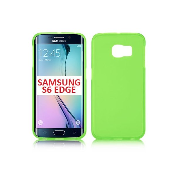 CUSTODIA GEL TPU SILICONE per SAMSUNG SM-G925 GALAXY S6 EDGE COLORE VERDE - TRASPARENTE CUSTODIA GEL TPU SILICONE per SAMSUNG SM-G925 GALAXY S6 EDGE COLORE VERDE - TRASPARENTE