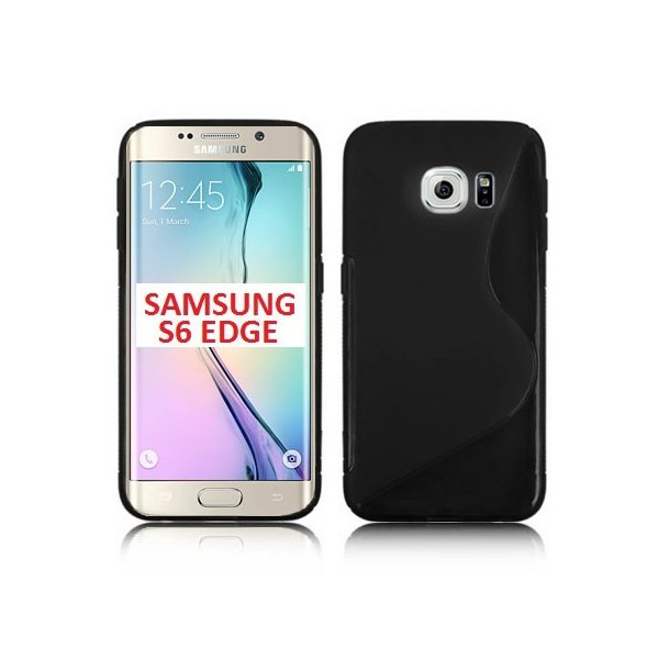 CUSTODIA GEL TPU SILICONE DOUBLE per SAMSUNG SM-G925 GALAXY S6 EDGE COLORE NERO CUSTODIA GEL TPU SILICONE DOUBLE per SAMSUNG SM-G925 GALAXY S6 EDGE COLORE NERO