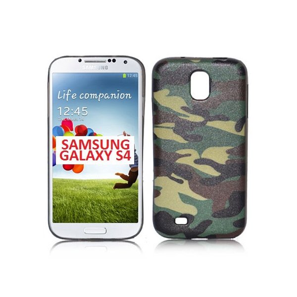 CUSTODIA GEL TPU SILICONE per SAMSUNG I9500 GALAXY S4, I9502, I9505 CON FANTASIA MILITARE COLORE VERDE CUSTODIA GEL TPU SILICONE per SAMSUNG I9500 GALAXY S4, I9502, I9505 CON FANTASIA MILITARE COLORE VERDE