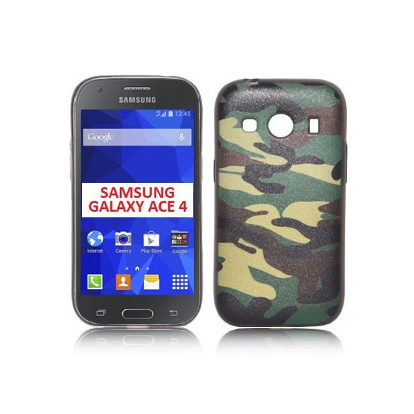 CUSTODIA GEL TPU SILICONE per SAMSUNG G357 GALAXY ACE 4 CON FANTASIA MILITARE COLORE VERDE CUSTODIA GEL TPU SILICONE per SAMSUNG G357 GALAXY ACE 4 CON FANTASIA MILITARE COLORE VERDE