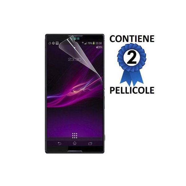 PELLICOLA PROTEGGI DISPLAY per SONY XPERIA Z4 COMPACT CONFEZIONE 2 PEZZI PELLICOLA PROTEGGI DISPLAY per SONY XPERIA Z4 COMPACT CONFEZIONE 2 PEZZI