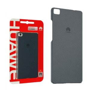 CUSTODIA BACK CASE POSTERIORE RIGIDA SLIM 0,8mm ORIGINALE per HUAWEI ASCEND P8 COLORE NERO BLISTER