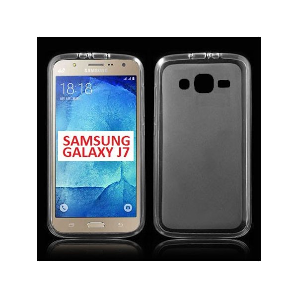 CUSTODIA GEL TPU SILICONE per SAMSUNG SM-J700F GALAXY J7 COLORE BIANCO - TRASPARENTE CUSTODIA GEL TPU SILICONE per SAMSUNG SM-J700F GALAXY J7 COLORE BIANCO - TRASPARENTE