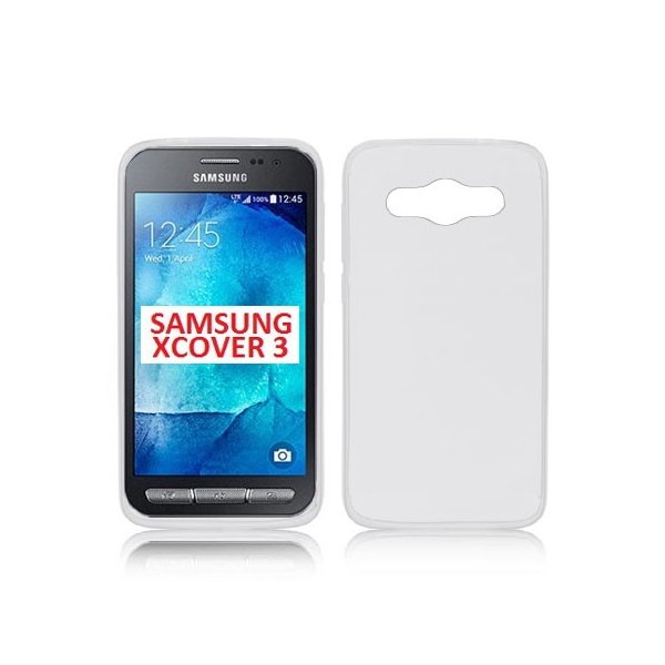 CUSTODIA GEL TPU SILICONE ULTRA SLIM 0,3mm per SAMSUNG SM-G388F GALAXY XCOVER 3 COLORE BIANCO - TRASPARENTE CUSTODIA GEL TPU SILICONE ULTRA SLIM 0,3mm per SAMSUNG SM-G388F GALAXY XCOVER 3 COLORE BIANCO - TRASPARENTE