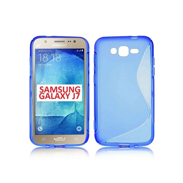 CUSTODIA GEL TPU SILICONE DOUBLE per SAMSUNG SM-J700F GALAXY J7 COLORE BLU CUSTODIA GEL TPU SILICONE DOUBLE per SAMSUNG SM-J700F GALAXY J7 COLORE BLU