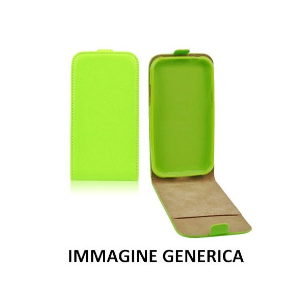 CUSTODIA FLIP VERTICALE SLIM SIMILPELLE per SAMSUNG SM-G388F GALAXY XCOVER 3 CON INTERNO IN TPU SILICONE COLORE VERDE CUSTODIA FLIP VERTICALE SLIM SIMILPELLE per SAMSUNG SM-G388F GALAXY XCOVER 3 CON INTERNO IN TPU SILICONE COLORE VERDE