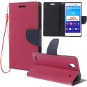 CUSTODIA FLIP ORIZZONTALE per SONY XPERIA C4, XPERIA C4 DUAL CON INTERNO IN TPU, STAND, PORTA CARTE E LACCIO DA POLSO FUCSIA CUSTODIA FLIP ORIZZONTALE per SONY XPERIA C4, XPERIA C4 DUAL CON INTERNO IN TPU, STAND, PORTA CARTE E LACCIO DA POLSO FUCSIA